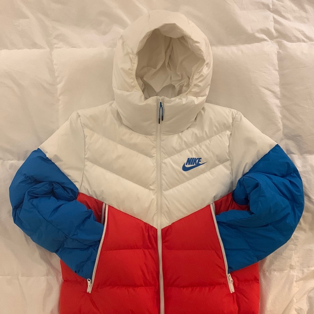 Nike Colorblock Quilted Down Puffer Jacket